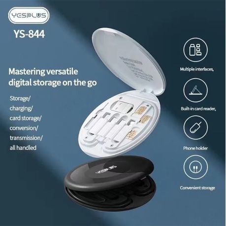 60W Multifunctional Fast Charging Data Box - White