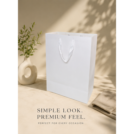 Boutique Bag - White 40×30×12cm