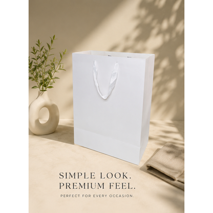 Boutique Bag - White 40×30×12cm