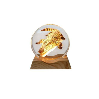 3D Creative Lamp - Crocodile Illuminated Art Light