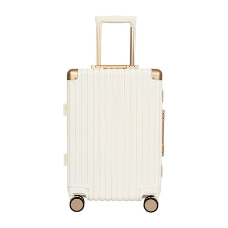 Classic Aluminum Frame Travel Suitcase - 4 Piece Set