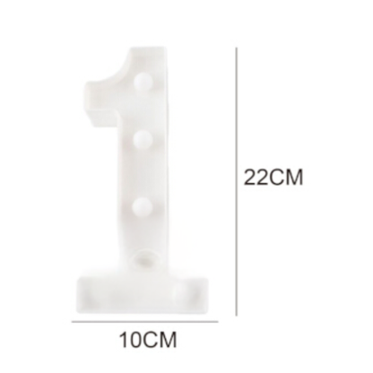 Motarro Led Numbers Light 22cm - Number 0