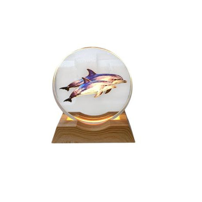 3D Creative Lamp - Dolphin Pod Illuminated Art Light