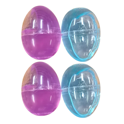 Crystal Egg Putty Slime - 2 Sets of Pink and Blue Slime in Crystal Shells