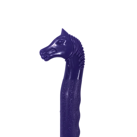 Horse Hoof Pick with Brush - Purple