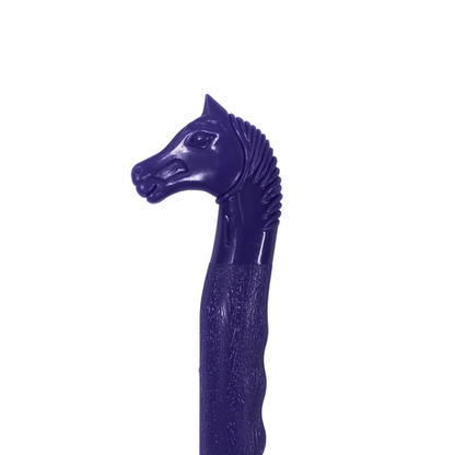 Horse Hoof Pick with Brush - Purple