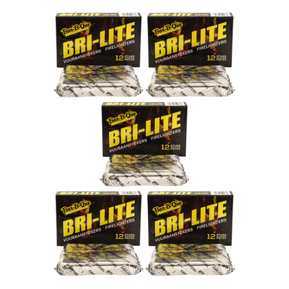 Bri-Lite Fire Lighters - 12 Piece - 5 Pack