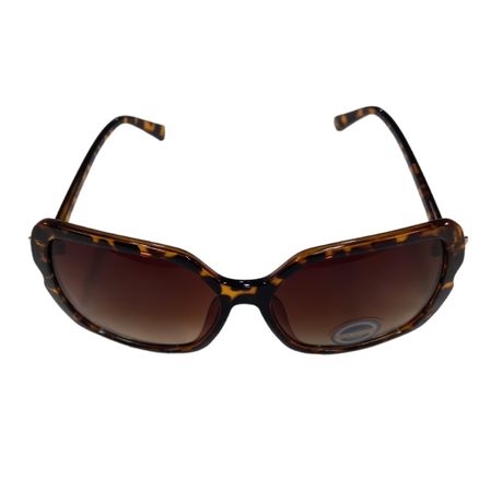 Solar X Oversized Sunglasses with Gradient Lens UV400 - Brown