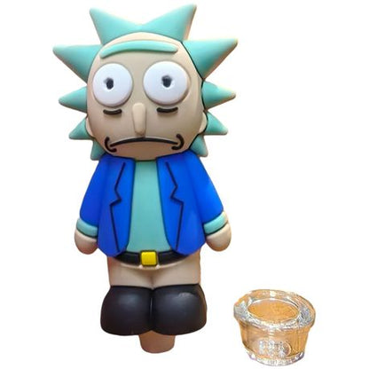 Silicone Rasta Pipe - Rick - Orange