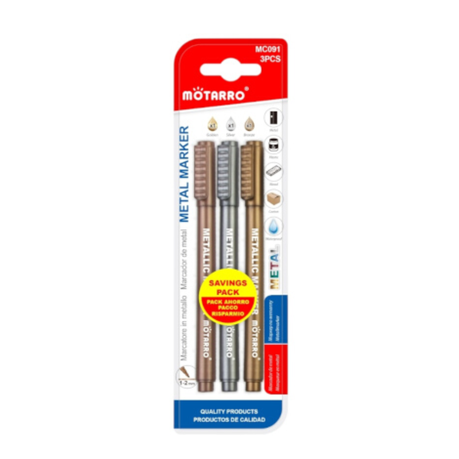 Motarro Metal Marker 1-2mm 3PCS