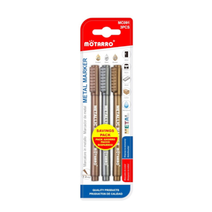 Motarro Metal Marker 1-2mm 3PCS