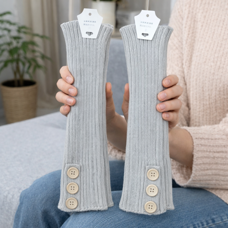 Leg Warmer - Stipe White