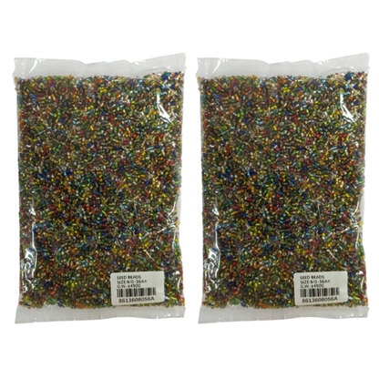 Seed Beads 450g - 2 Pack - Small Colorful
