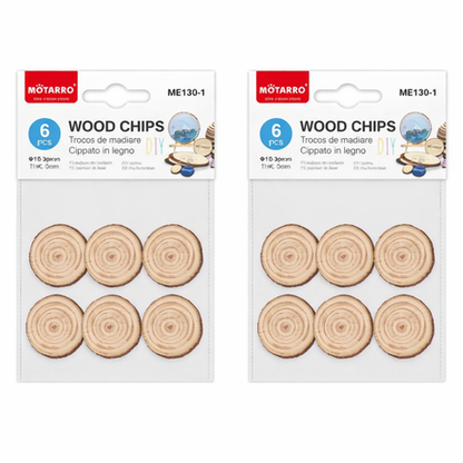 Motarro Wood Chips 10/30mm 6PCS 2 Pack