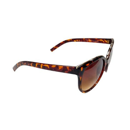 Solar X Wayfarer Sunglasses with Golden Trim & Gradient Yellow Lens UV400