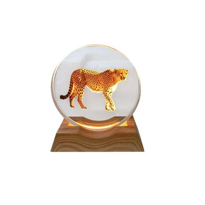 3D Creative LED Lamp - Cheetah Illuminated Art Light