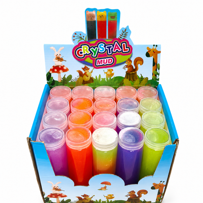 Neon Tube Crystal Mud - 20 Pack