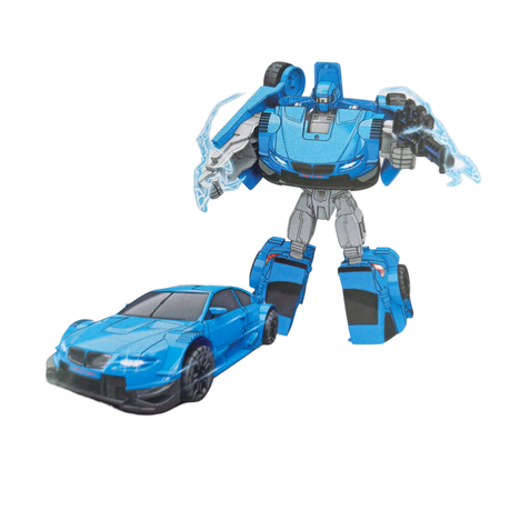 Super Robot Action Figures - 2 Pack - Blue & Green