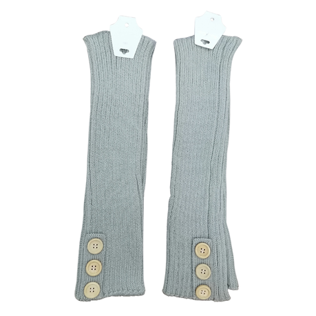 Leg Warmer - Stipe White