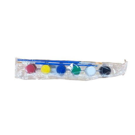 Paint with Paintbrush Set - 6 Colors
