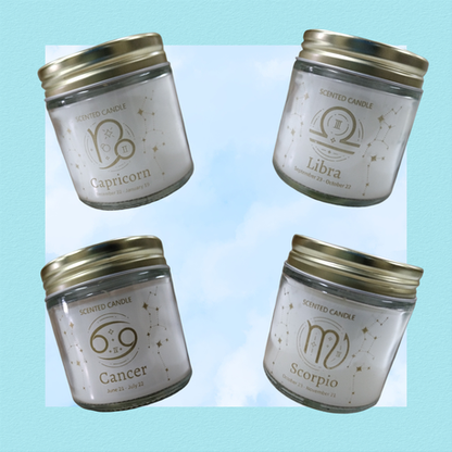Horoscope Vanilla Scented Candles - 12 Pack