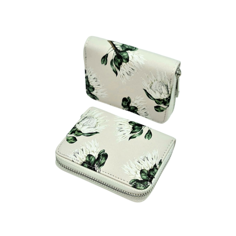 Ladies Medium Protea Wallet 11x9x2.7cm - Design 1