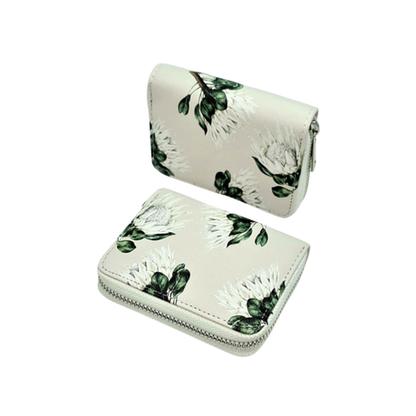Ladies Medium Protea Wallet 11x9x2.7cm - Design 1