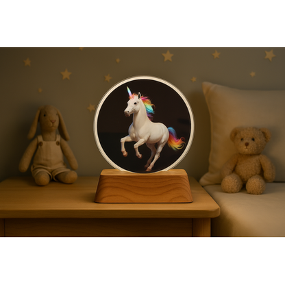 3D Creative Lamp - Unicorn Illuminated Art Light