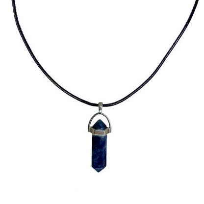 Earth Stone Collection - Bullet Sodalite Stone Necklace