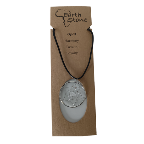 Earth Stone Collection - Dream Catcher Opal Stone Necklace