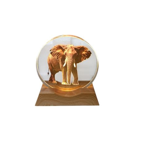 3D Creative Lamp - Elephant Illuminated Art Light