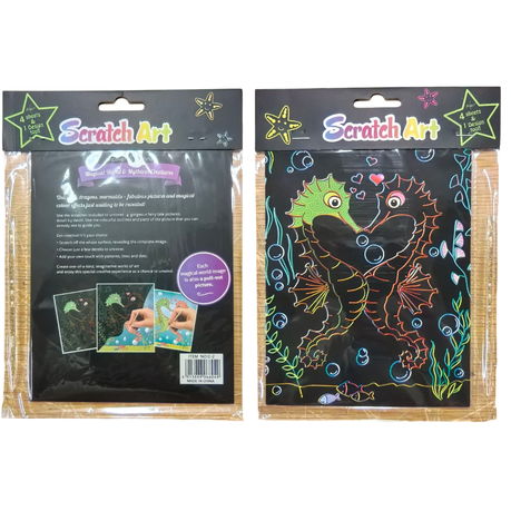 Scratch Art Pad - 4 Pack