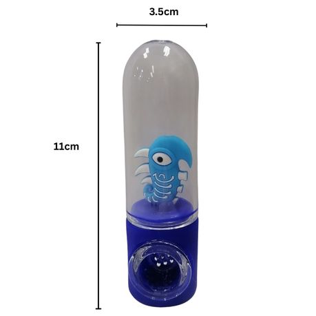 Silicone Rasta Pipe - Character in Glass - Drunk Rick Sanchez