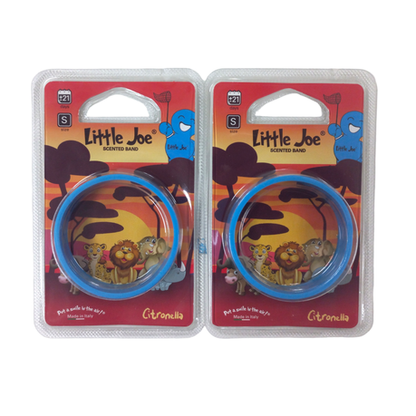 Little Joe Scented Band Insect Repellent - 2 Pack Small Blue