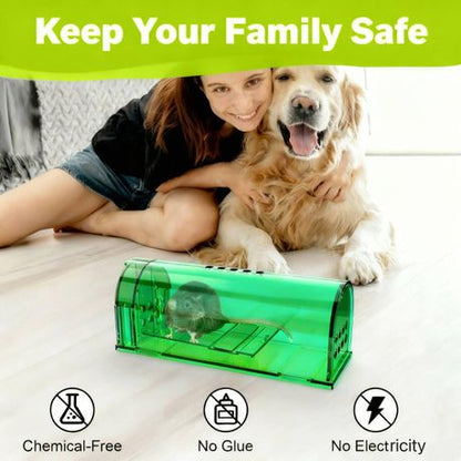 Humane Mouse Traps Reusable Pest Control Trap for Indoors and Outdoors