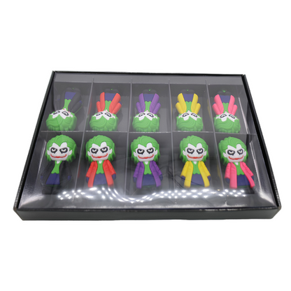 Silicone Rasta Pipe - Joker - 10 Pack