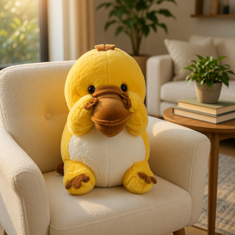 Kids Soft Toy - Platypus Yellow 20×13cm