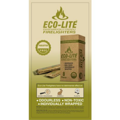 Eco-Lite Environmentally Friendly Firelighters - 8 Piece - 6 Pack