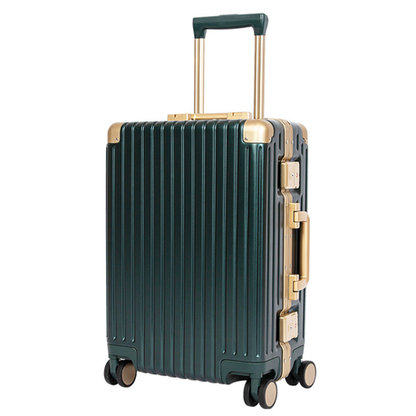 Classic Aluminum Frame Travel Suitcase - 20" - Grey