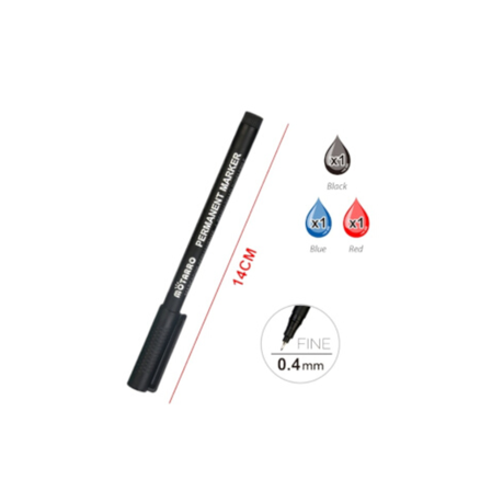 Motarro Permanent Marker 0.4mm - 3PCS
