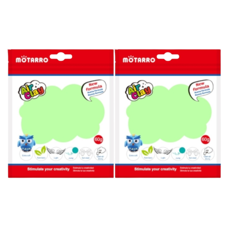 Motarro Air Clay 60g - Mint Green 2 Pack