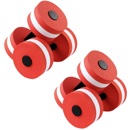 Swimming Dumbbell for Aerobics Workout - Set of 4 - Red
