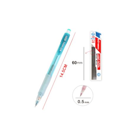 Motarro Mechanical Pencil And Lead Refills 0.5mm 2PCS - Pink