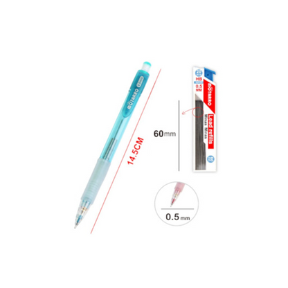 Motarro Mechanical Pencil And Lead Refills 0.5mm 2PCS - Pink
