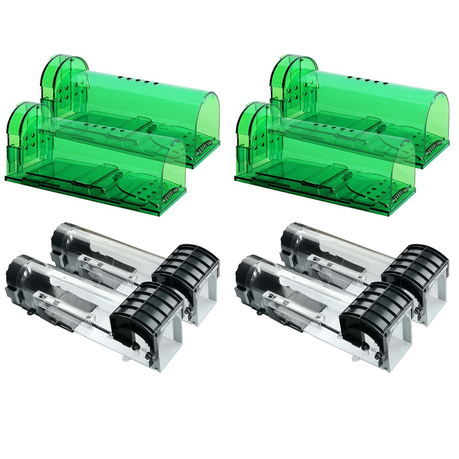 Plastic Pest Control Trap Large and Small Combo - 8 Pack