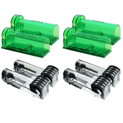 Plastic Pest Control Trap Large and Small Combo - 8 Pack