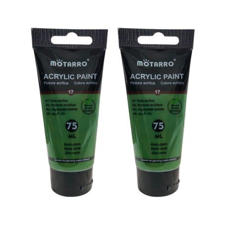 Motarro Acrylic Paint 75ml - 2 Pack - White