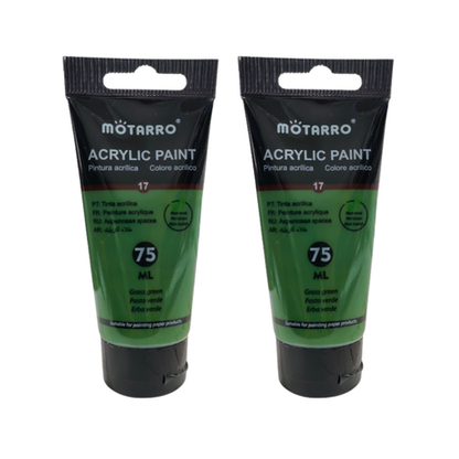 Motarro Acrylic Paint 75ml - 2 Pack - Yellow Green