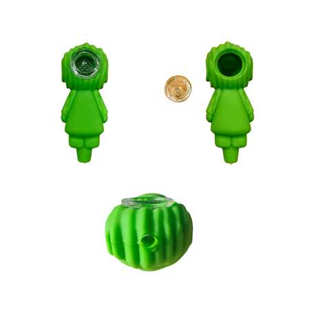 Silicone Rasta Pipe - Joker - 10 Pack