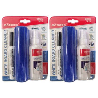 Motarro Whiteboard Cleanng Kit - 3 Piece - 2 Pack